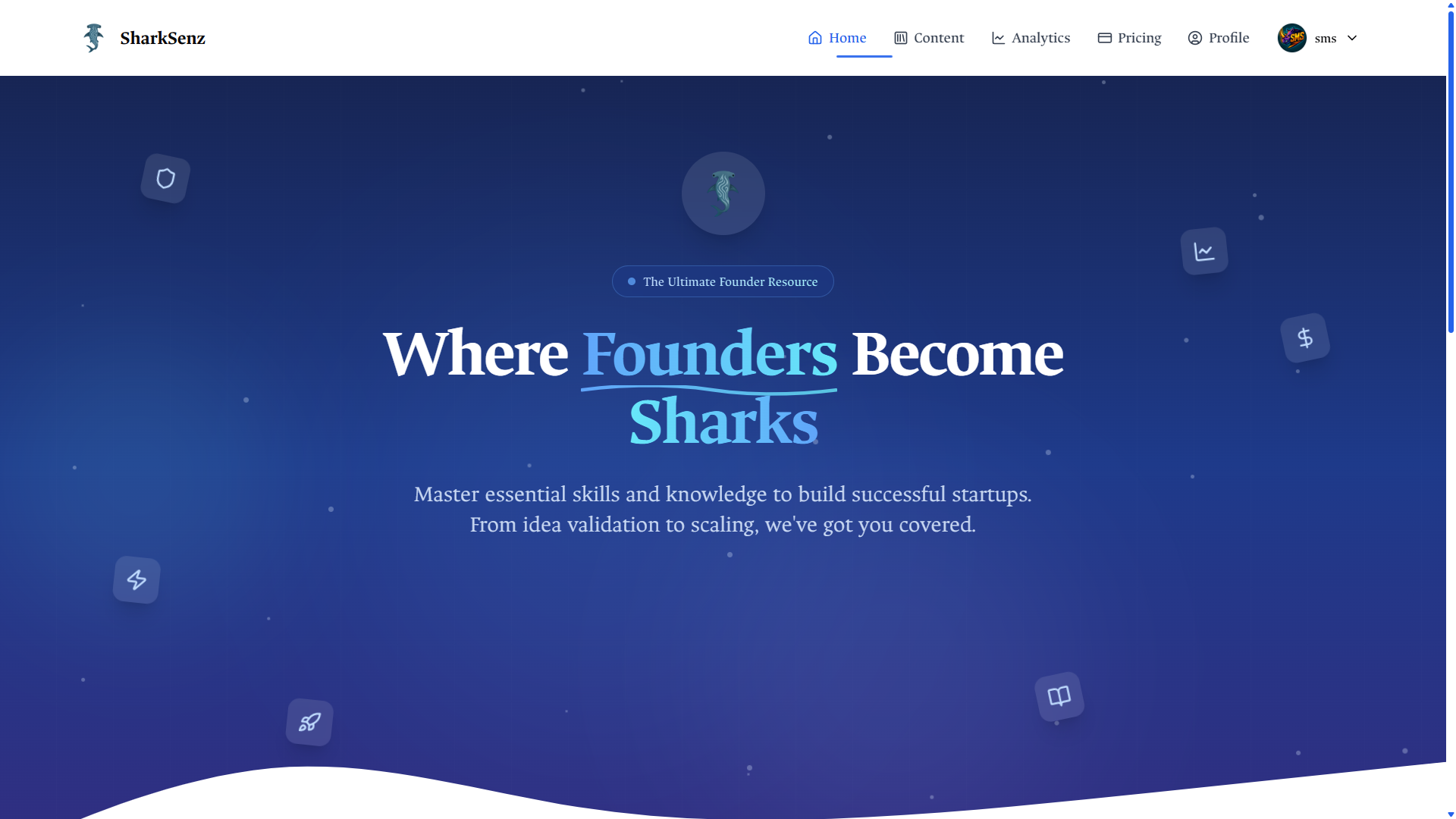 SharkSenz AI solution interface